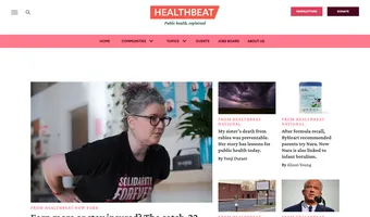 Screenshot of Healthbeat