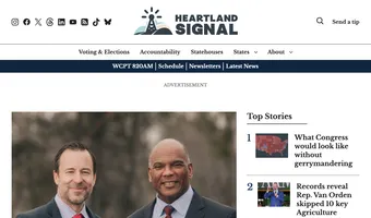 Screenshot of Heartland Signal