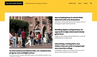 Screenshot of The Hechinger Report