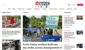 Screenshot of Henrico Citizen