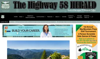 Screenshot of Highway 58 Herald