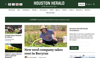 Screenshot of Houston Herald