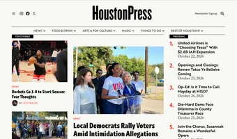 Screenshot of Houston Press