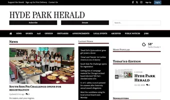 Screenshot of Hyde Park Herald