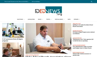 Screenshot of Idaho Education News