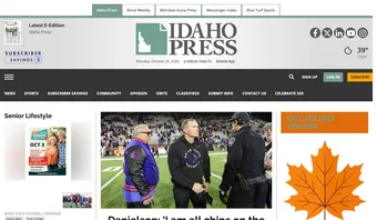 Screenshot of Idaho Press