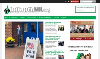 Screenshot of InDepthNH.org