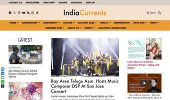 Screenshot of India Currents