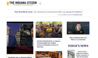 Screenshot of The Indiana Citizen