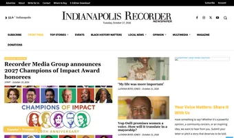 Screenshot of Indianapolis Recorder