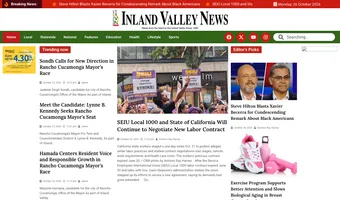 Screenshot of Inland Valley News