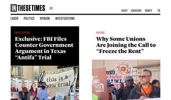 Screenshot of In These Times