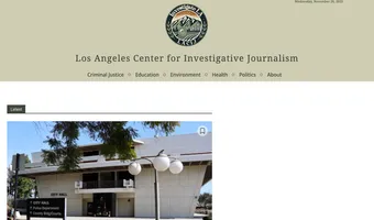 Screenshot of Los Angeles Center for Investigative Journalism