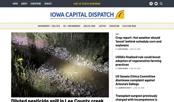 Screenshot of Iowa Capital Dispatch