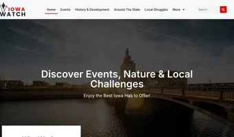Screenshot of Iowa Watch