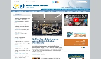 Screenshot of Inter Press Service