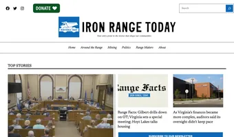 Screenshot of Iron Range Today