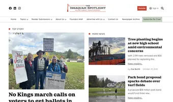 Screenshot of The Issaquah Spotlight