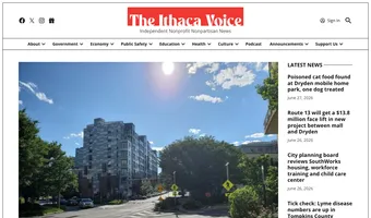 Screenshot of The Ithaca Voice