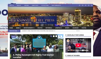 Screenshot of Free Press of Jacksonville