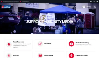 Screenshot of JMPRO Community Media