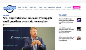 Screenshot of Johnson County Post
