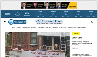 Screenshot of Kewanee Voice