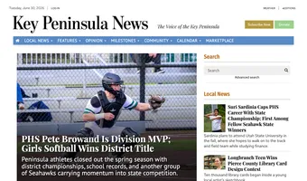 Screenshot of Key Peninsula News
