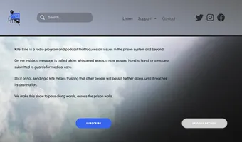Screenshot of Kite Line Radio