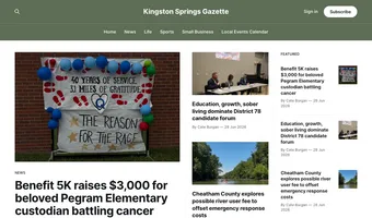 Screenshot of Kingston Springs Gazette
