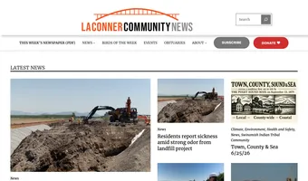 Screenshot of La Conner Community News
