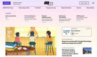Screenshot of LAist