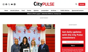 Screenshot of Lansing City Pulse