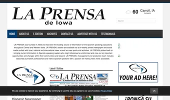 Screenshot of La Prensa Iowa