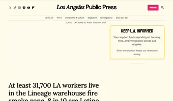 Screenshot of LA Public Press