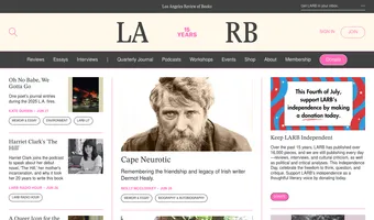 Screenshot of Los Angeles Review of Books
