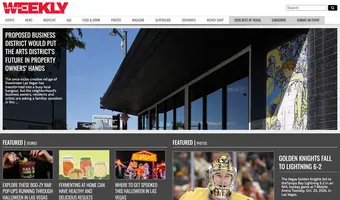 Screenshot of Las Vegas Weekly