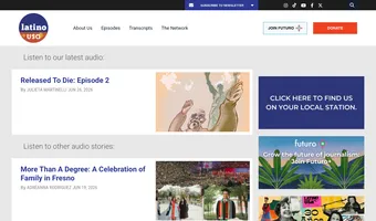 Screenshot of Latino USA