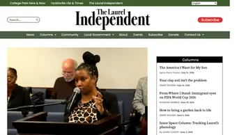 Screenshot of The Laurel Independent
