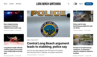 Screenshot of Long Beach Watchdog