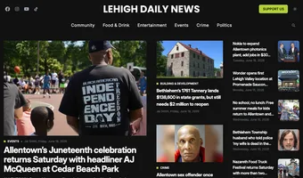 Screenshot of Lehigh Daily