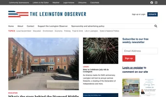 Screenshot of The Lexington Observer