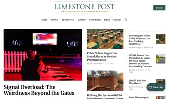 Screenshot of Limestone Post Magazine