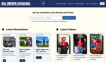 Screenshot of Local News International