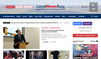 Screenshot of LocalNews1.org