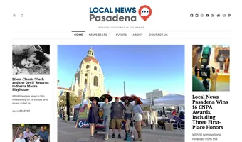 Screenshot of Local News Pasadena