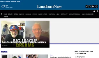 Screenshot of LoudounNow