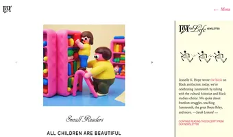 Screenshot of Lux Magazine