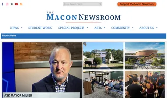 Screenshot of The Macon Newsroom