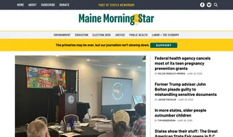 Screenshot of Maine Morning Star